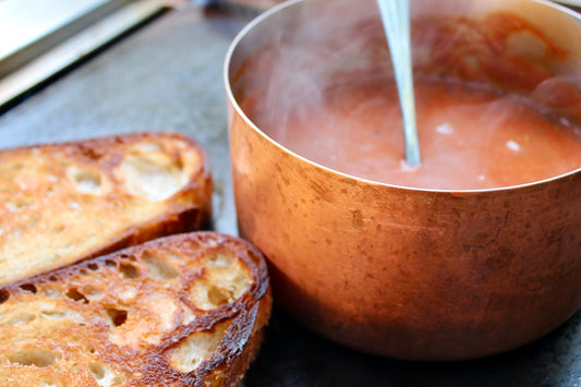 grilled tomatoe basil soup